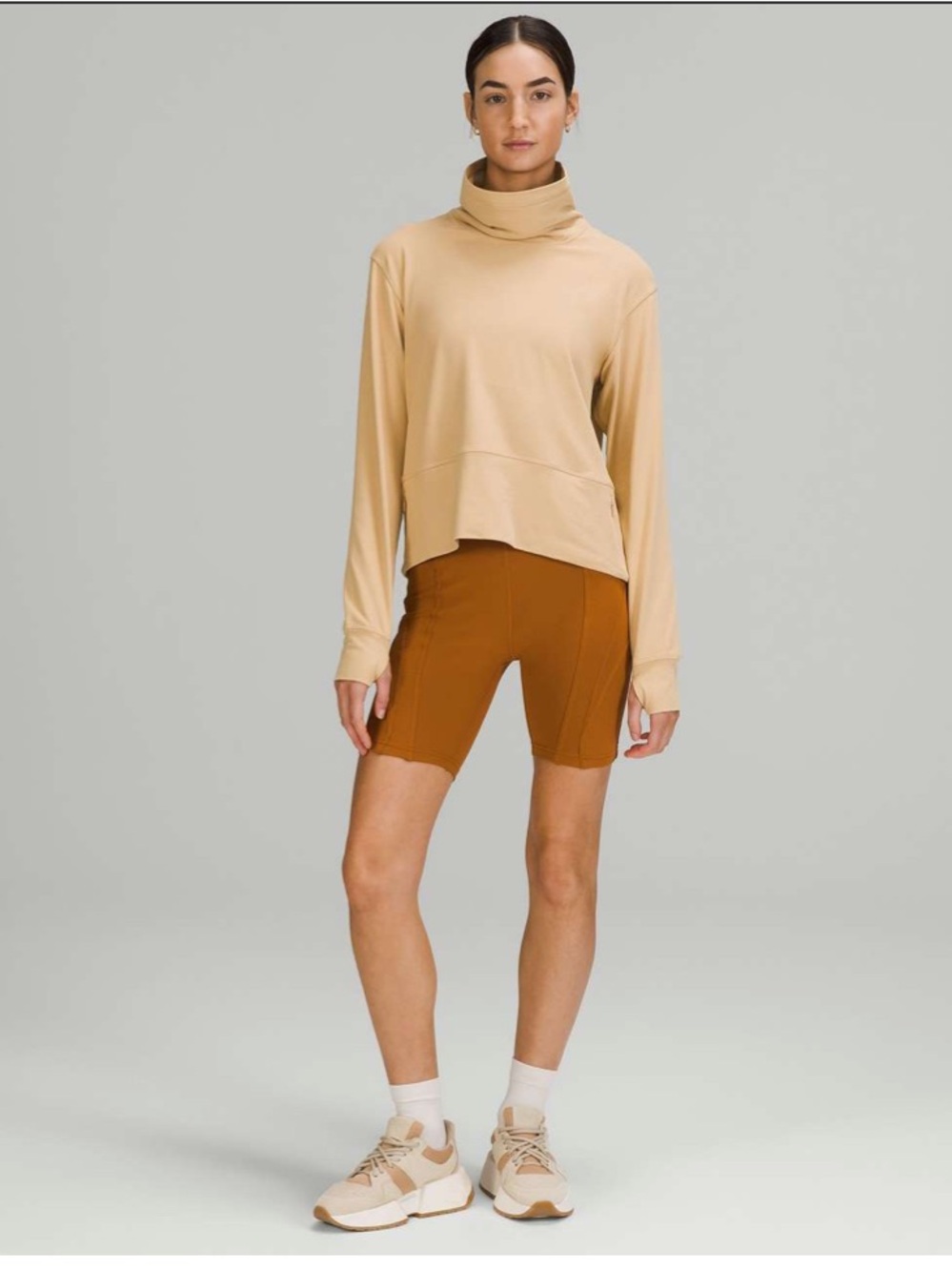 Lululemon Ready To Rulu Pullover Pecan Tan Butter Yellow Size 18 / 1X